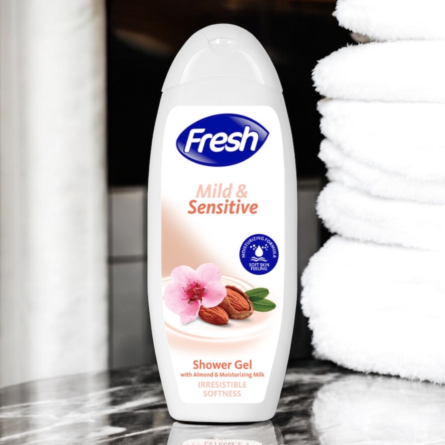Fresh Shower Gel Almond & Moisturizing Milk 600 Ml