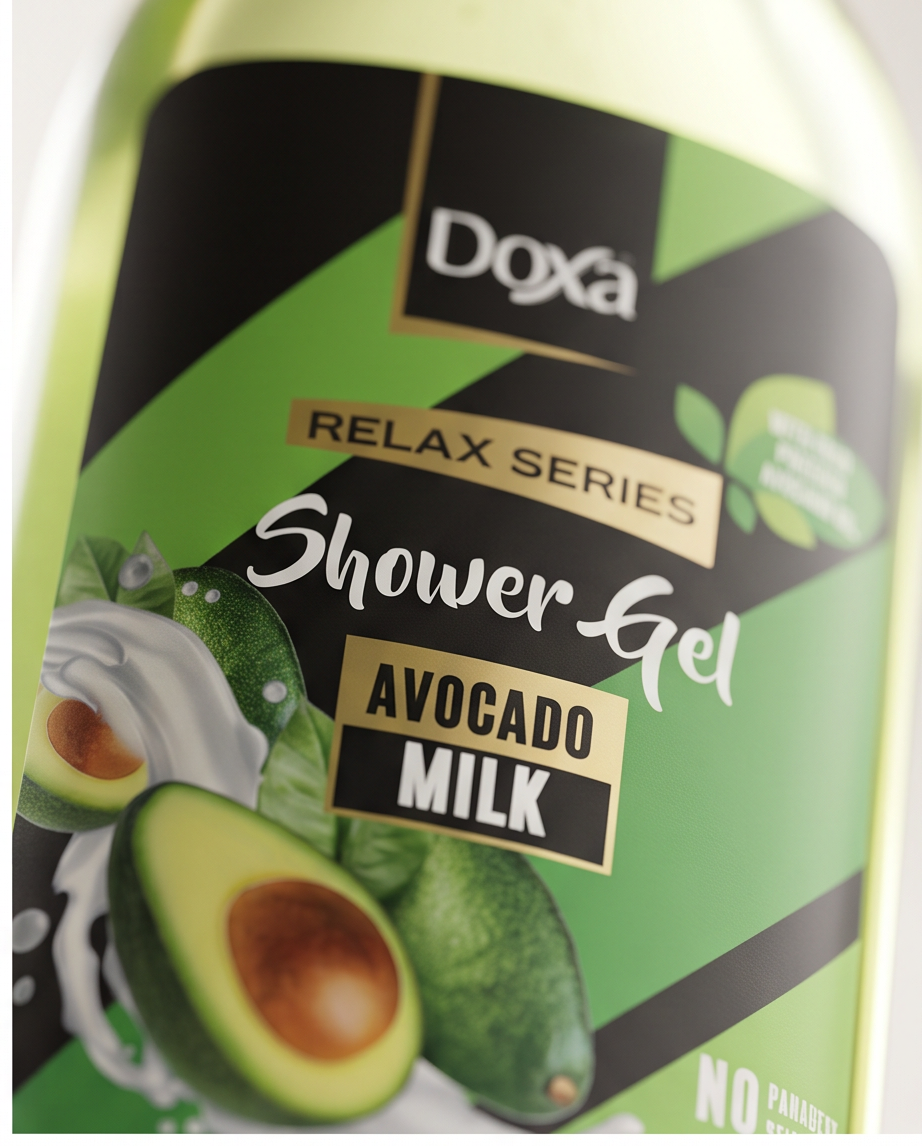 Doxá Relax Series Shower Gel Voordeelpakket – 4 Heerlijke Geuren (4 × 400 ml)