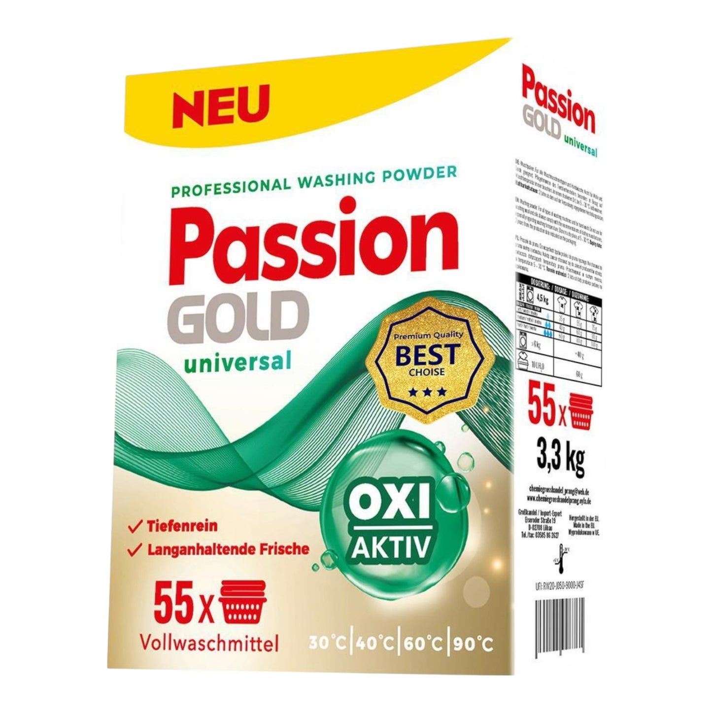 Passion Gold Professional Washing Powder universal 3,3 kg / 55 Washes