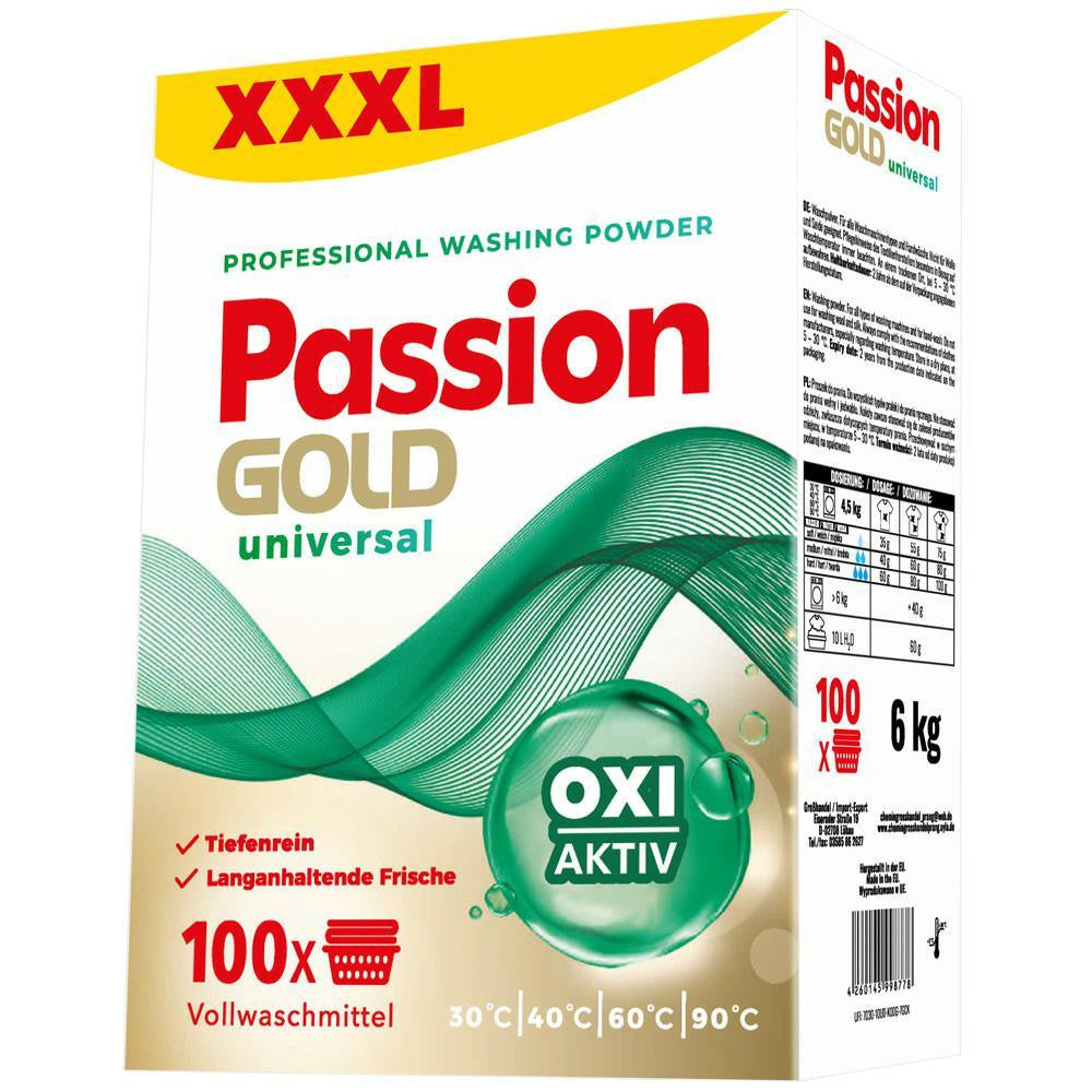 Passion Gold Professional Washing Powder universal 6kg / 100 Washes