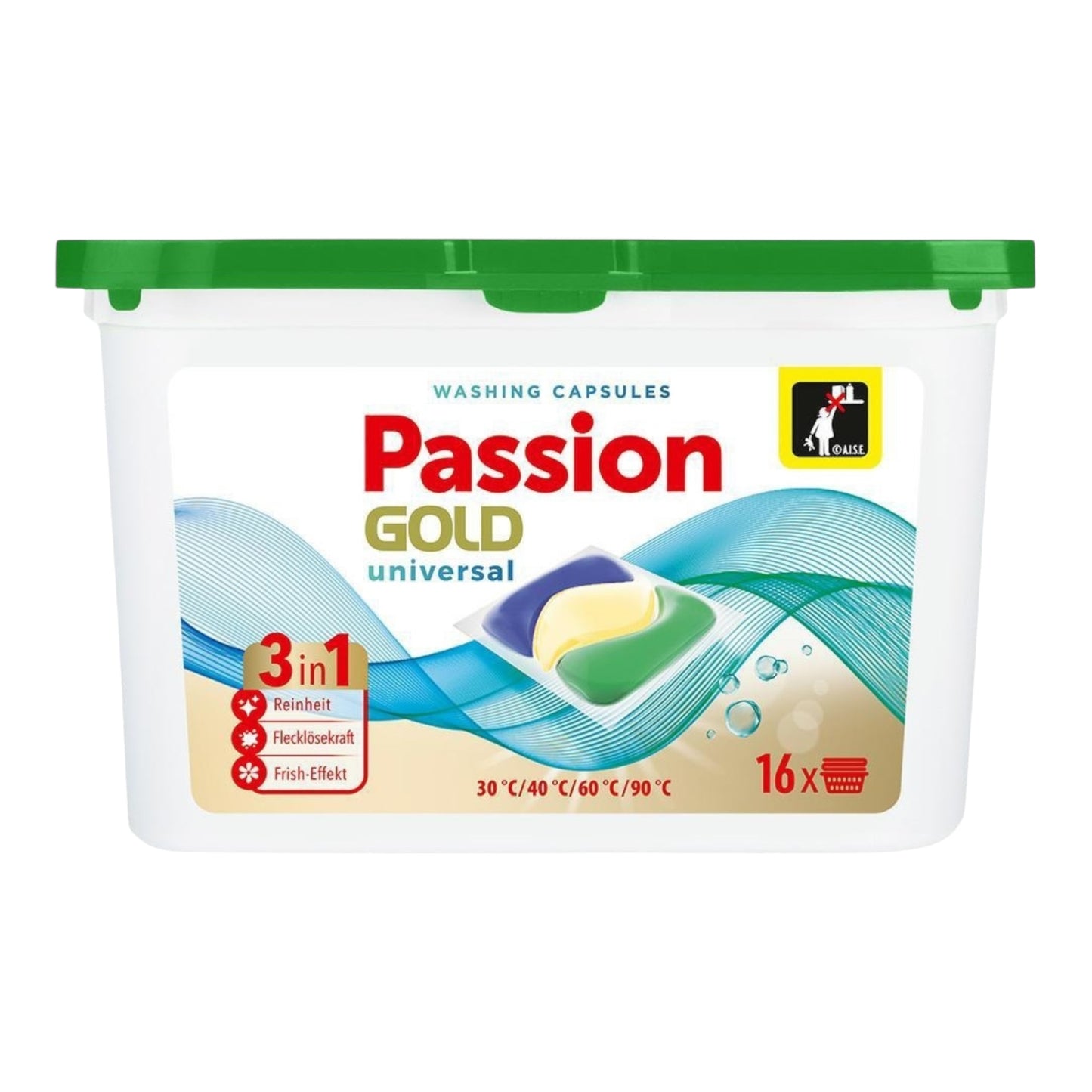 Passion Gold Professional Washing Capsules 16 pcs. 3in1 Universal