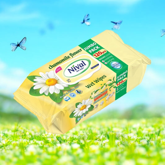 Nival Wet Wipes 120 Pcs Chamomile