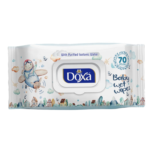 Doxa Baby Wet wipes 70 Pcs Blue