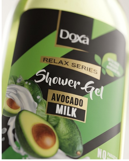 Doxá Relax Series Shower Gel Voordeelpakket – 4 Heerlijke Geuren (4 × 400 ml)