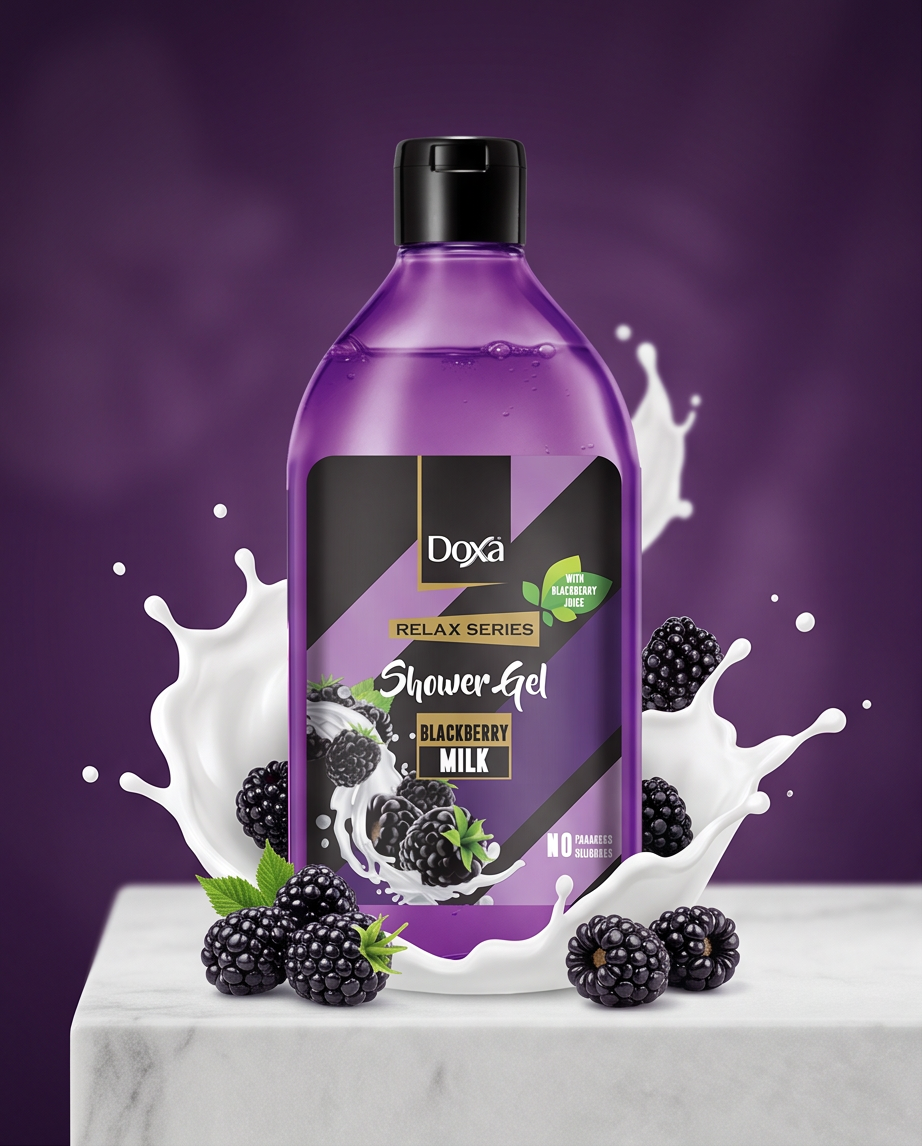 Doxá Relax Series Shower Gel Voordeelpakket – 4 Heerlijke Geuren (4 × 400 ml)