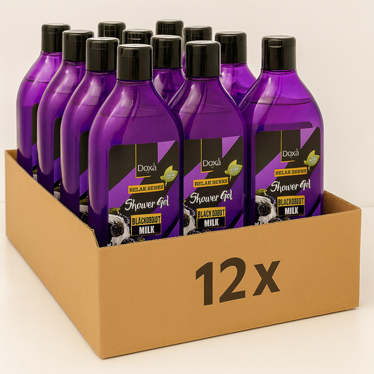 12X Doxa Relax Series-Shower Gel 400 Ml - Blackberry&Milk