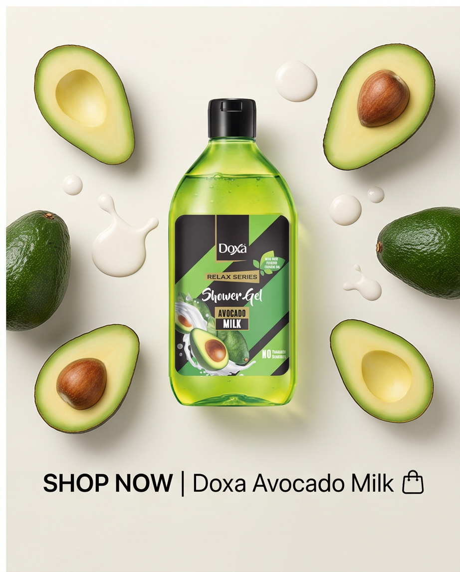 Doxá Relax Series Shower Gel Voordeelpakket – 4 Heerlijke Geuren (4 × 400 ml)