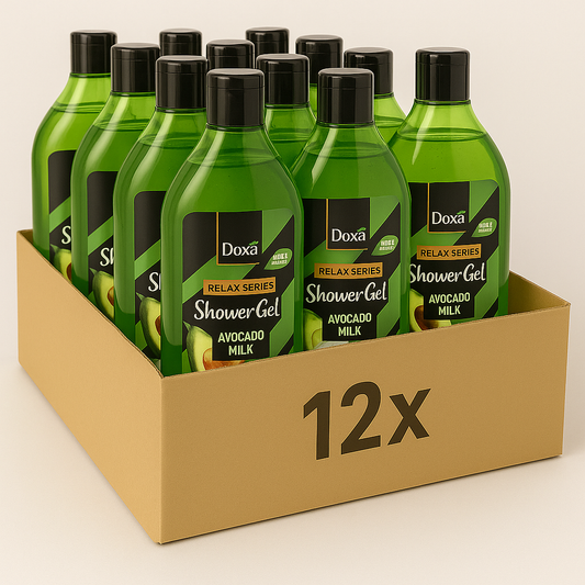 12X Doxa Relax Series-Shower Gel 400 Ml Avocado&Milk
