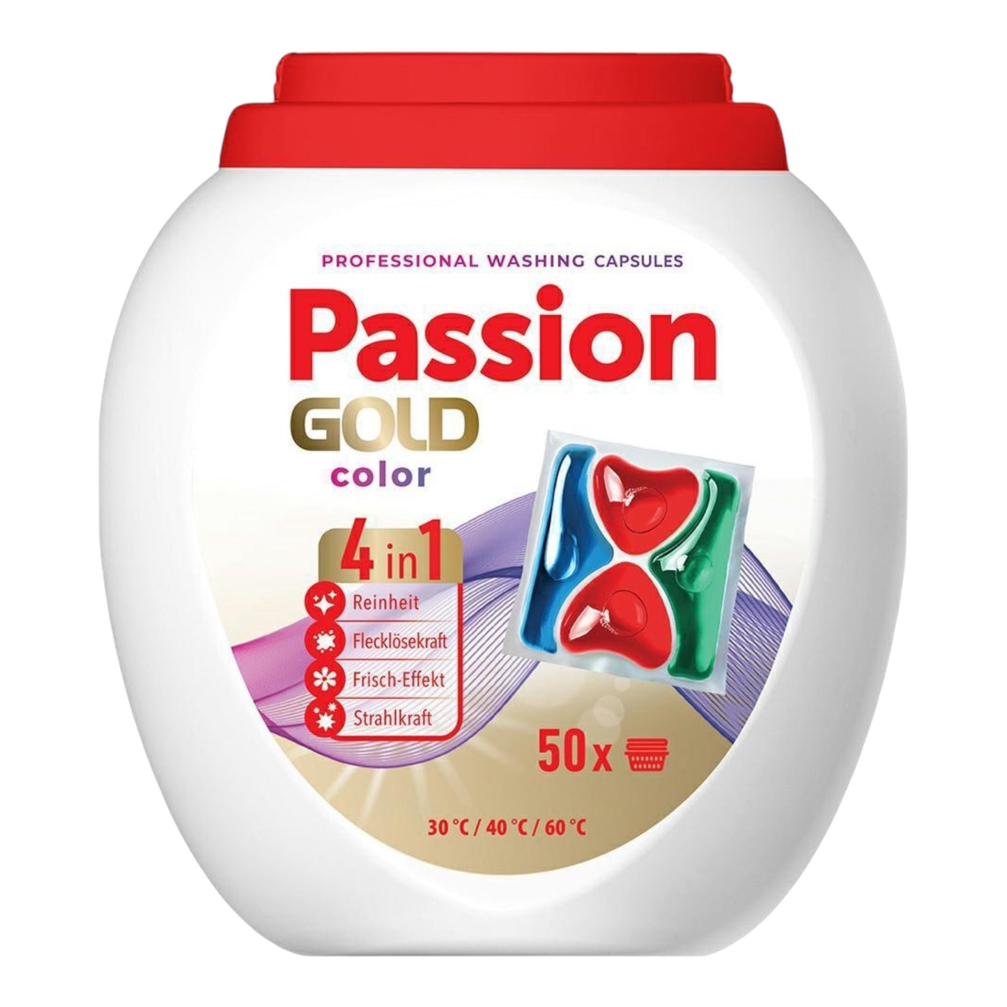 PASSION GOLD Professional Washing Capsules 50 pcs. 4in1 Color