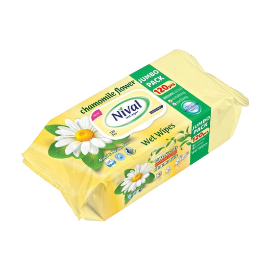 Nival Wet Wipes 120 Pcs Chamomile