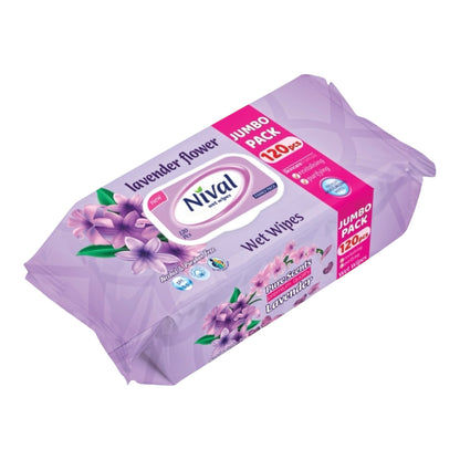 Nival Wet Wipes 120 Pcs Lavender