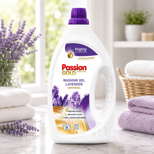 Passion Gold Professioneel Wasgel 3.52 L - Superieure Schoonmaakprestaties met Geavanceerde Enzymtechnologie voor Kleurbehoud
