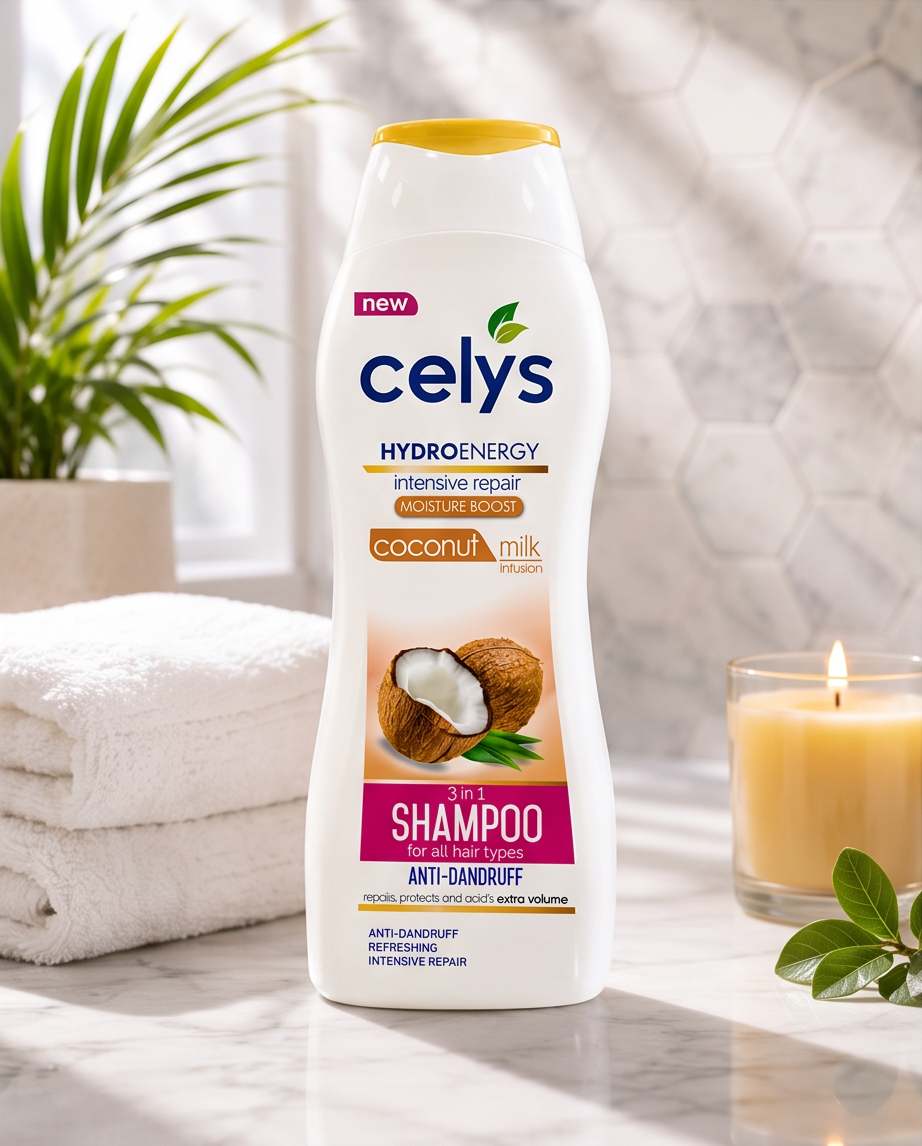 9-Delige Verzorgingsset – Shampoo, Douchegel & Handzeep – Celys, Fresh & Doxa – Voor Haar & Lichaam