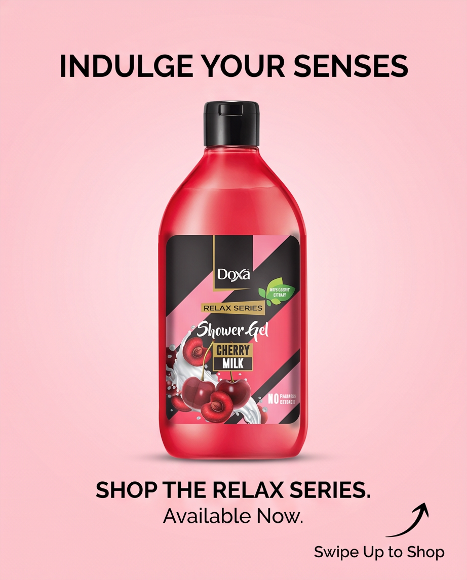 Doxa Relax Series-Shower Gel 400 Ml - Cherry&Milk
