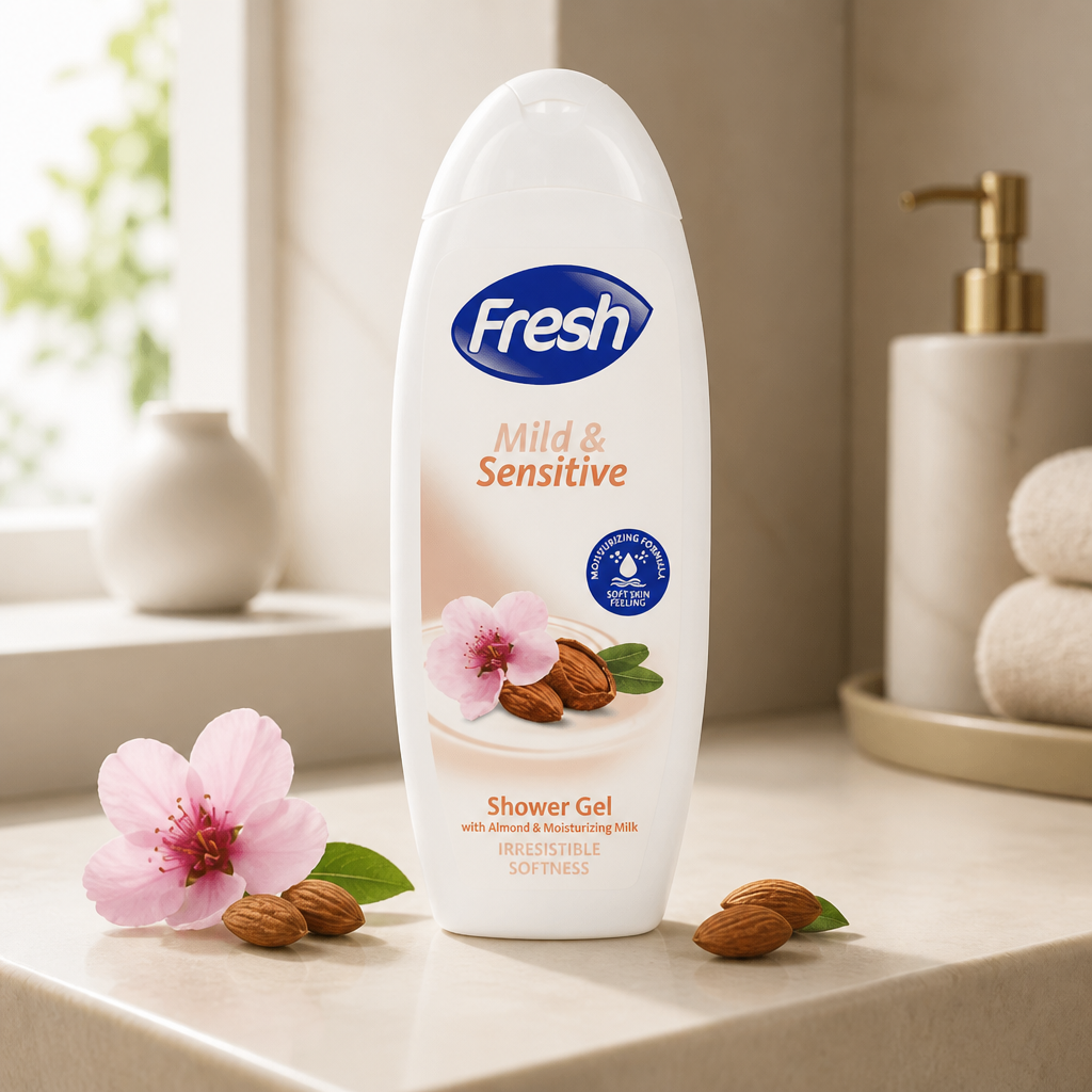Fresh Shower Gel Almond & Moisturizing Milk 600 Ml