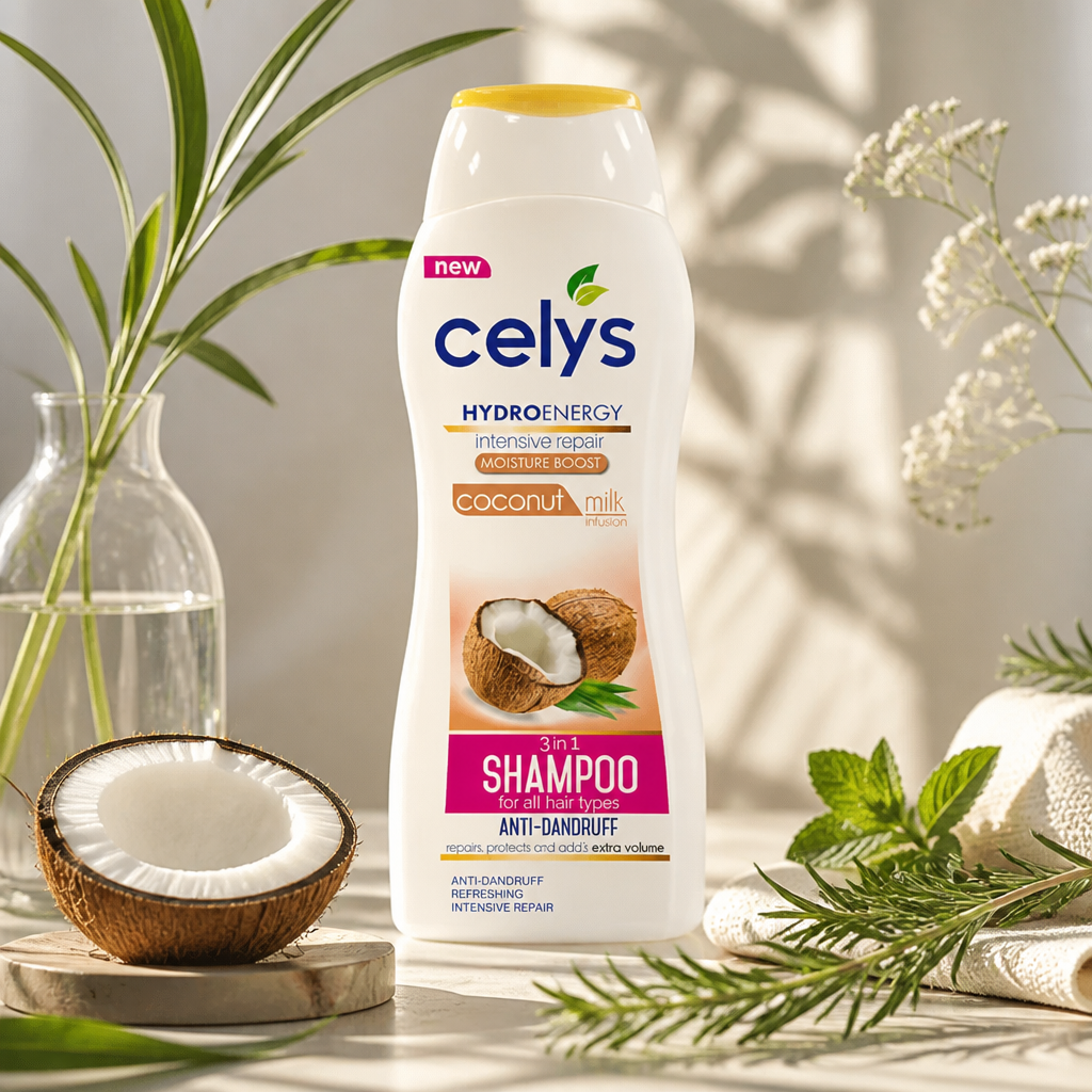 Celys Hair Shampoo Coconut Milk - Anti Dandruff 600 Ml