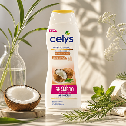 Celys Hair Shampoo Coconut Milk - Anti Dandruff 600 Ml