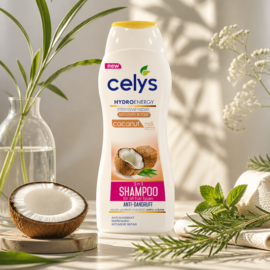 Celys Hair Shampoo Coconut Milk - Anti Dandruff 600 Ml