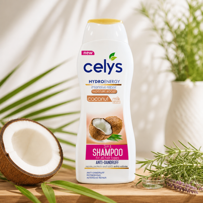 Celys Hair Shampoo Coconut Milk - Anti Dandruff 600 Ml