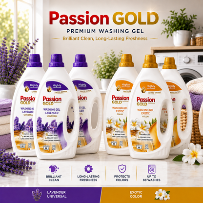 Passion Gold Wasgel Voordeelpakket – 3 Stuks | Exotic & Lavender Geuren