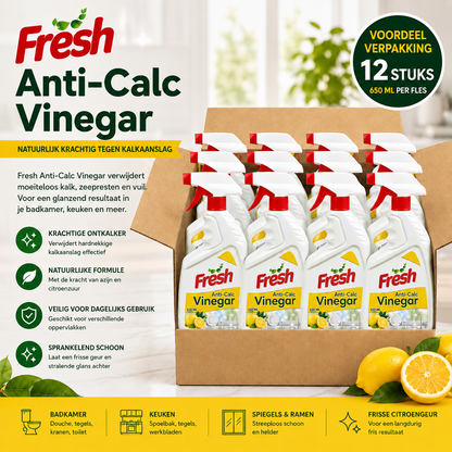 Fresh Anti-Calc Vinegar Spray – Voordeelverpakking 12 Stuks