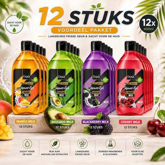 Doxa Shower Gel 400ml – 12 Stuks Voordeelpak – Kies je Geur