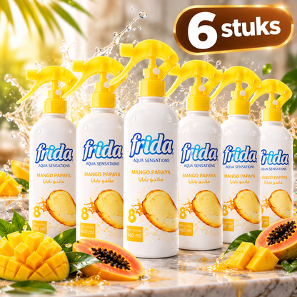 6 Stuks Frida Aqua Sensations Luchtverfrisserspray 460 ml – Verkrijgbaar in 8 Geuren
